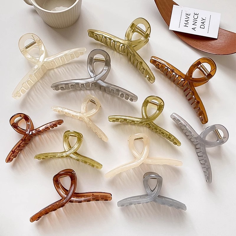Pinza para el cabello de plástico a máquina de 11cm, base de bricolaje, material hecho a mano, accesorios de clip desnudo, clip de agarre, clip inferior, haga su propia horquilla