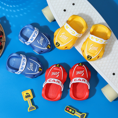 Children's Slippers Summer New Children's Shoes Cartoon Male and Female Baby Slippers Soft Bottom Anti-Slip Crocs Children's Slippers Wholesale