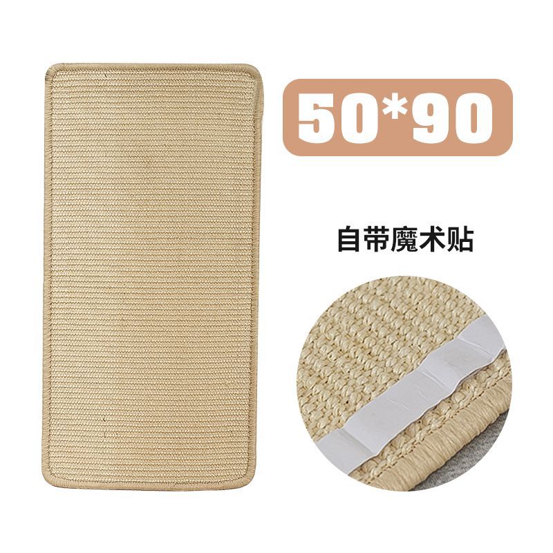 Sisal gato Scratch Board Mat montado en la pared resistente al desgaste anti-chip resistente a los arañazos sofá protección vertical molienda garra gato garra tablero de sisal mat