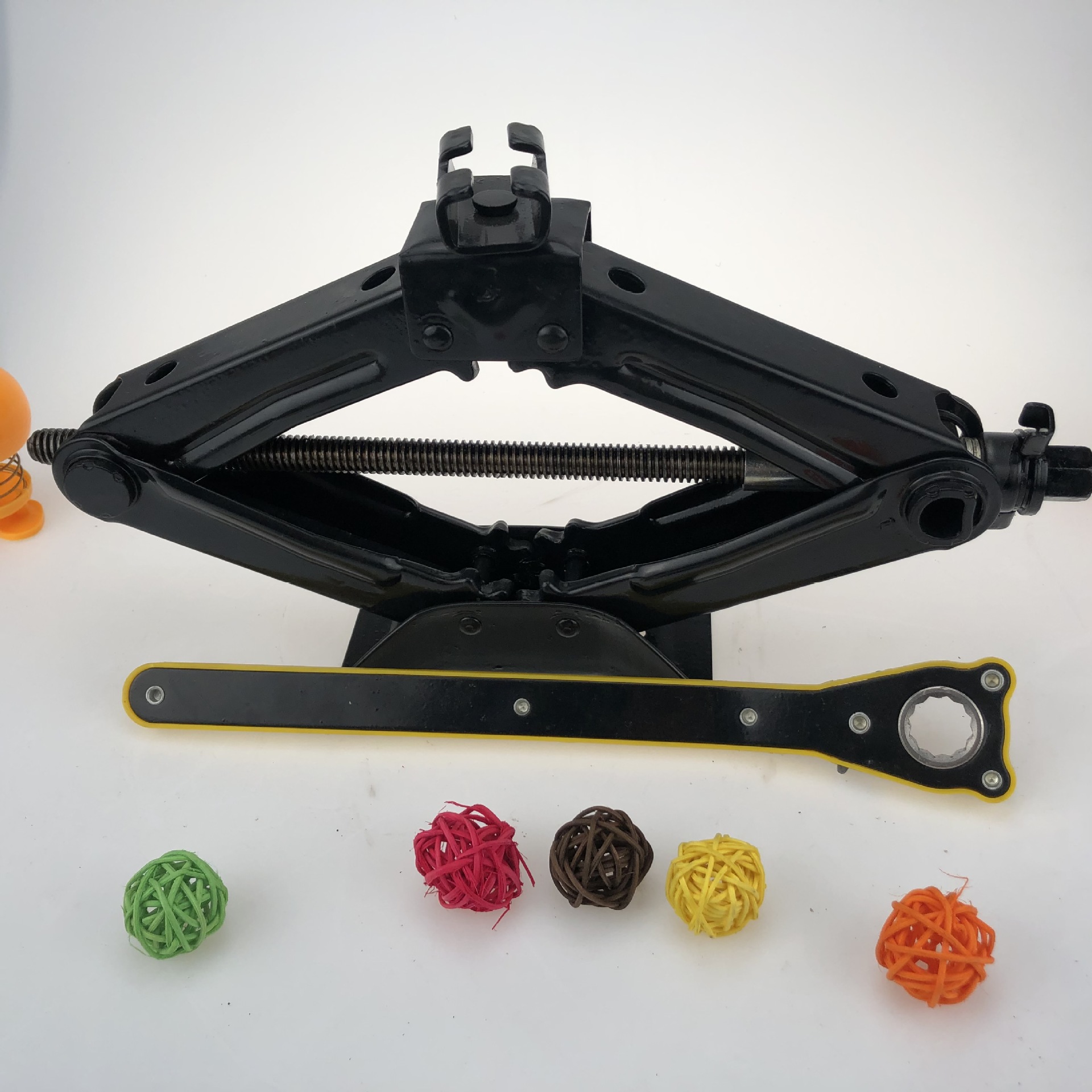 【360°转头】依轮1T省力千斤顶配17mm棘轮扳手【GS认证】