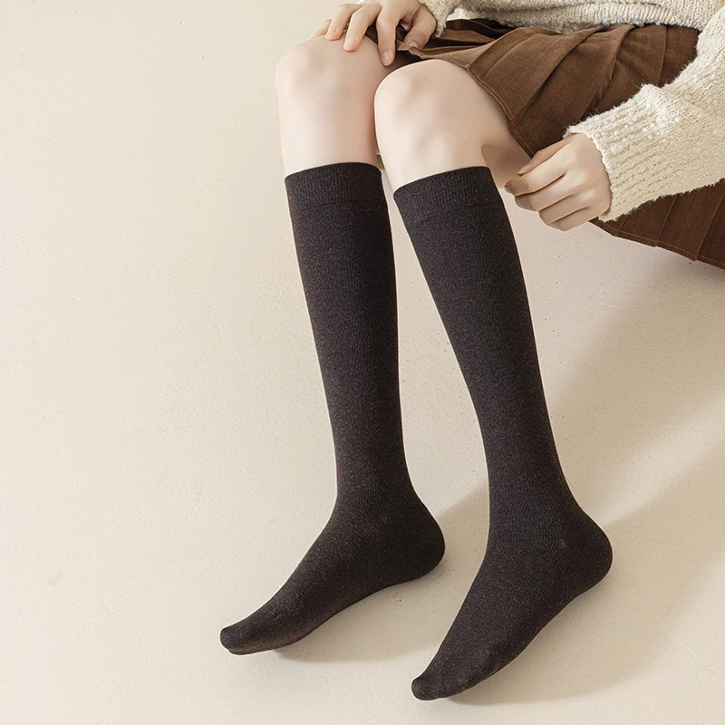 Теплый зимний шерстяной осенний knee socks