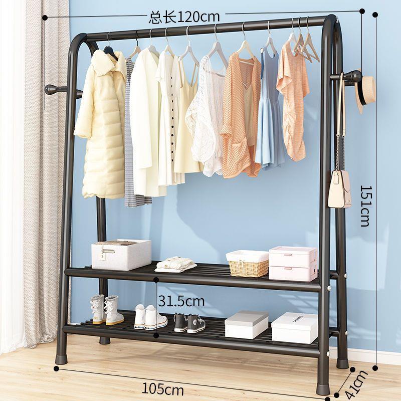 120cm 쌍 그물 블랙 + 코트 후크