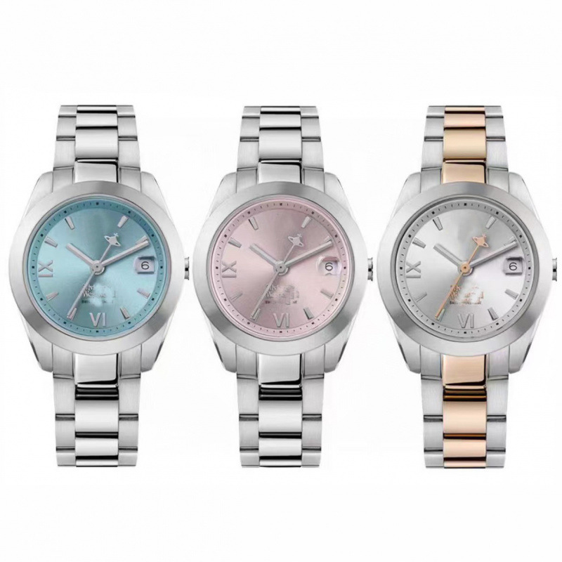 Wholesale Xijia Empress Little Gold Watch Ice Blue Dragon Fruit Women's Quartz Watch Live Broadcast Hot Model Manufacturer Dropshipping