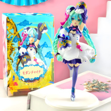 国风时装 熊猫初音未来 美少女手办二次元世嘉初音未来小熊猫摆件