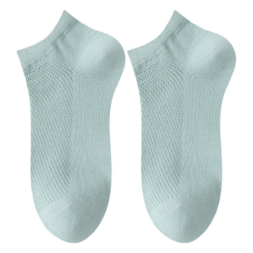 Calcetines de zhuji de algodón puro de las mujeres de primavera y verano de malla fina calcetines sin hueso sudor-absorbente transpirable calcetines invisibles Zhuji calcetines al por mayor