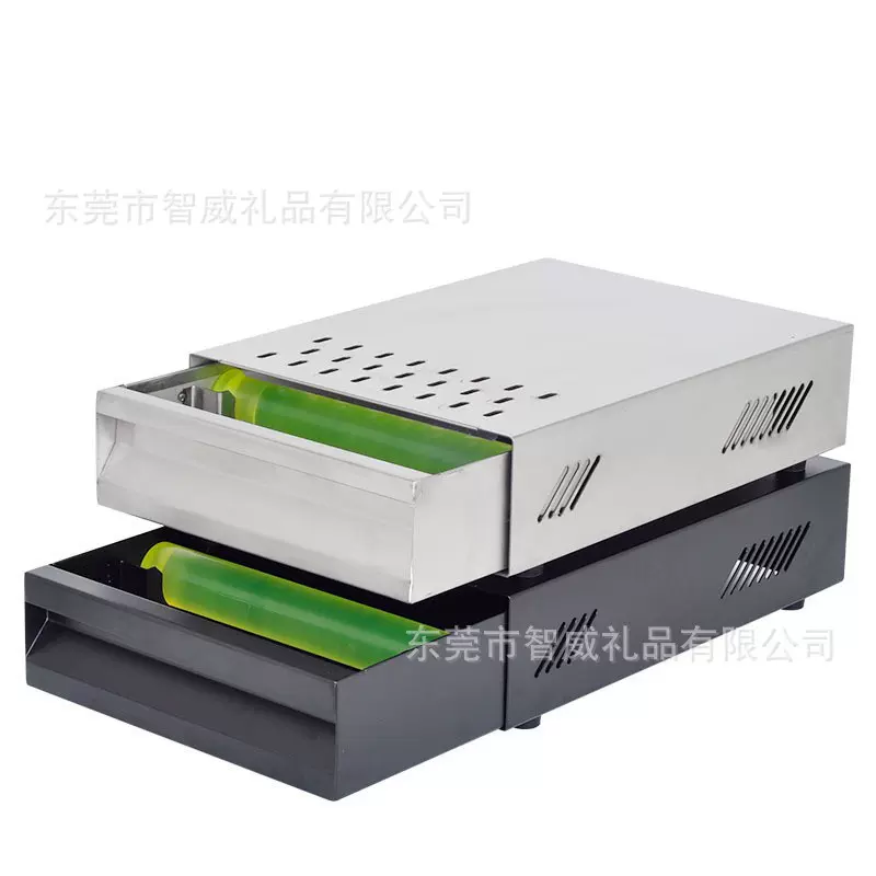 抽屉式不锈钢咖啡粉渣盒吧台加厚敲渣盒咖啡粉废渣桶咖啡器具配套