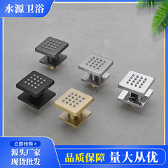 クロスボーダー隠蔽式浴室シャワーヘッド 2inch 銅製サイドスプレー隠蔽式ウエストスプレー ステンレス製埋め込み式シャワーアクセサリー