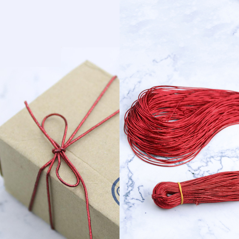 【1件起批】婚庆红色松紧弹力绳吊牌绳礼盒包装红线吊牌挂绳橡筋