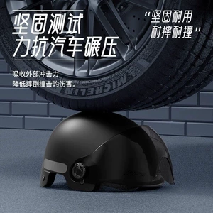 Electric vehicle helmet for summer, 3C certified, sun-protective, breathable safety helmet for motorcycle riding, windproof, suitable for all seasons, half helmet for electric scooters