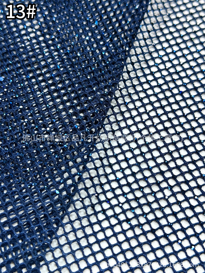 Fabricante nuevo sitio de vidrio de Austria taladro de malla elástica densa para brindis vestido de noche image 18