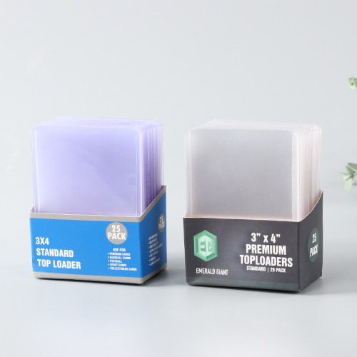 Transparent PVC b8 coated card protective sleeve Polaroid hard plastic game card sleeve production and wholesale