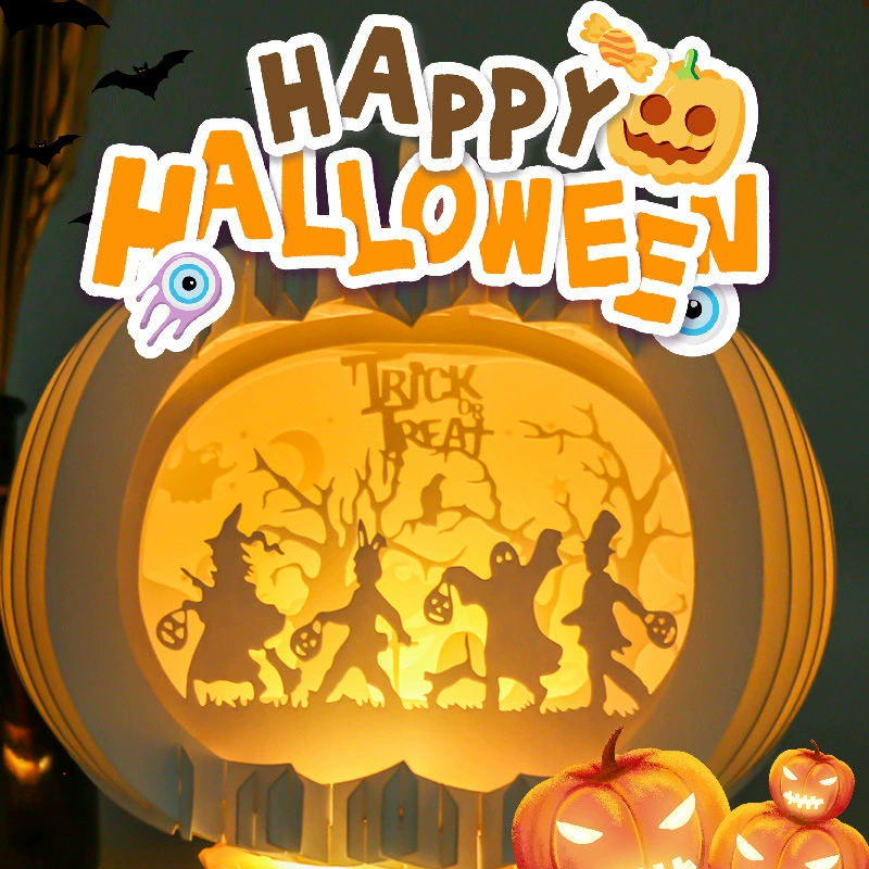 Невероятная сферическая стерео карта ручной работы всех святых DIY всех святых ночник изготовление книг фестиваль подарок подруге