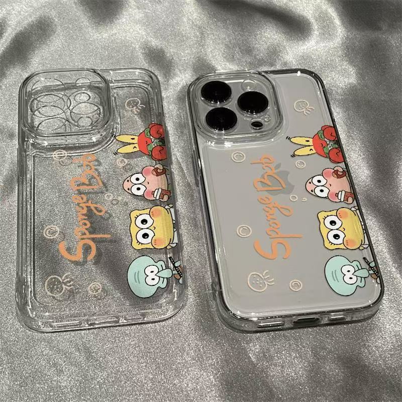 Funda para teléfono móvil iphone15promax para modelos explosivos lindos, transparente Apple 16 anti-caída 14pro Japón y Corea 13/12