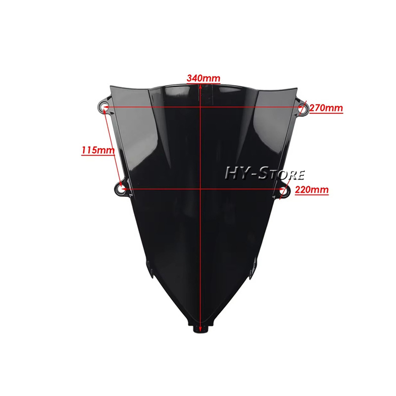 Suitable for Honda Cbr650R 2019-2025 Front Windshield Heightening Windscreen Deflector Wind Shield Racing Windscreen