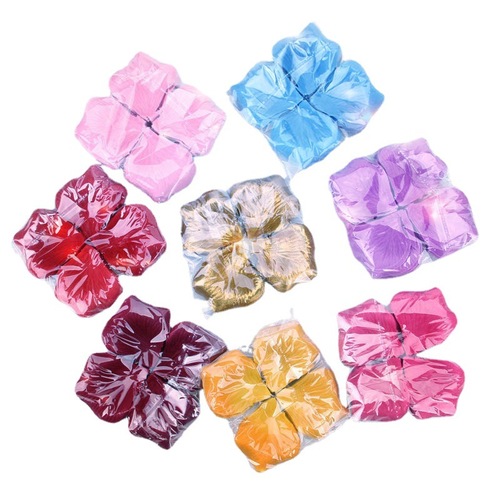 Wedding supplies wholesale non-woven simulated rose petal bed flowers hand-thrown flowers multi-color optional 100 pieces
