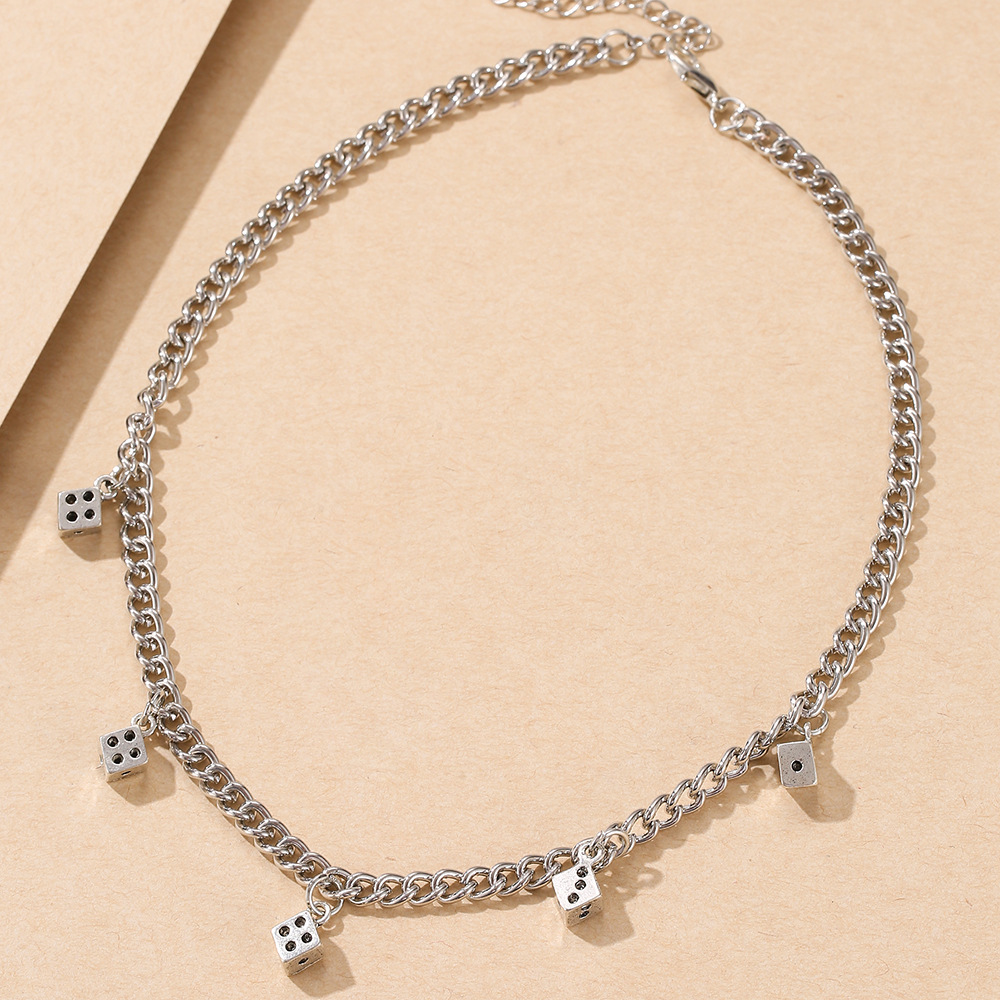 multiple dice pendant hip hop style necklace wholesale jewelry Nihaojewelry