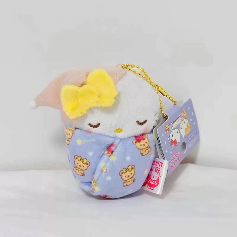 かわいい hellokty 50 周年記念おくるみバッグペンダント人形ベビー kt 猫宝団子ベビーぬいぐるみペンダント|undefined
