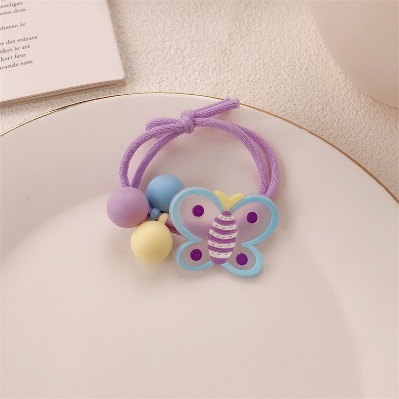 Chica dulce flor anillo de cabello adorable banda de goma de alta elástica cabello de cabello de cabello de cabello de cola de caballo al por mayor