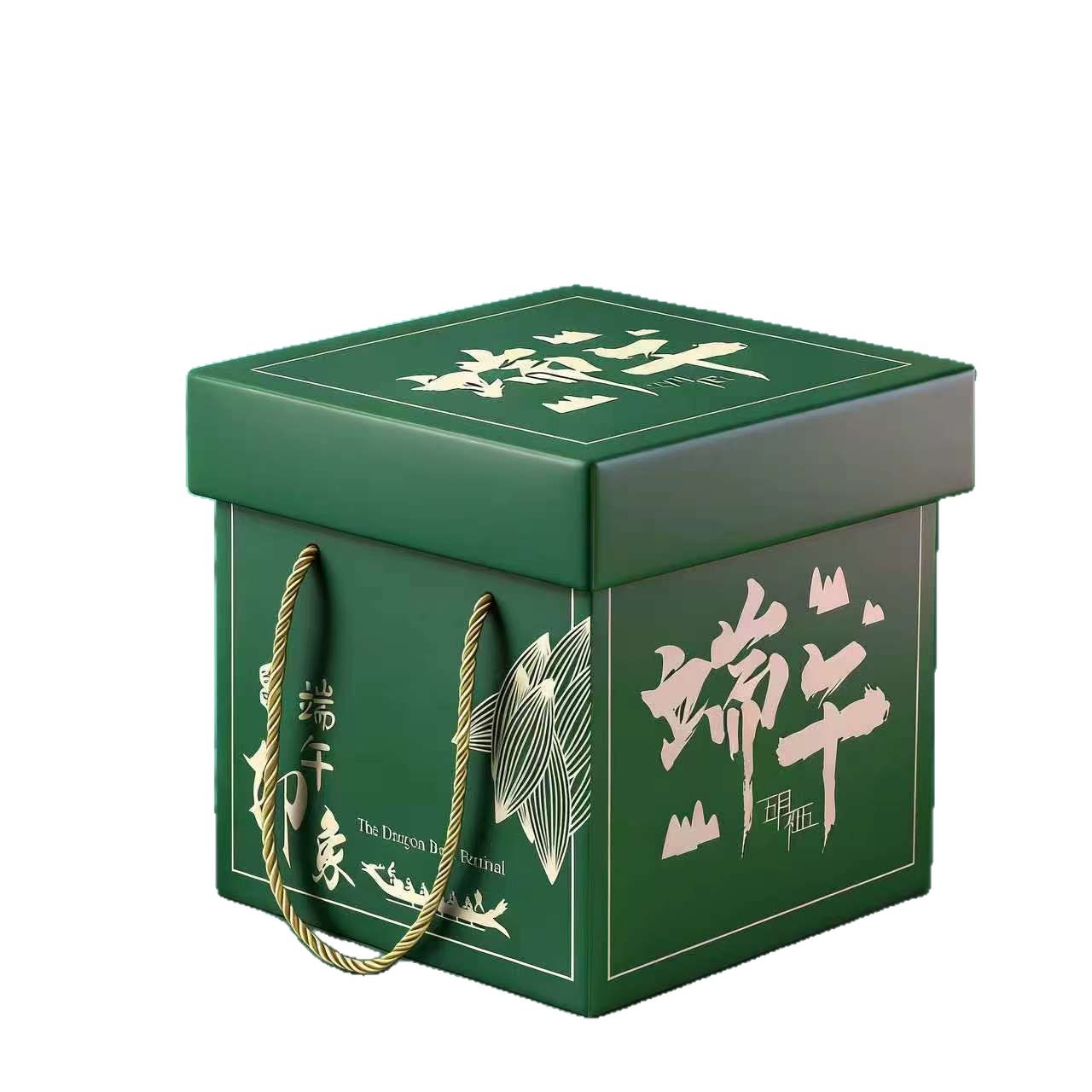 Caja de embalaje para zongzi del Festival del Bote del Dragón 2026 con ventana transparente, caja de regalo portátil de alta gama para zongzi especializados, caja de regalo del Festival del Bote del Dragón en stock. image 6