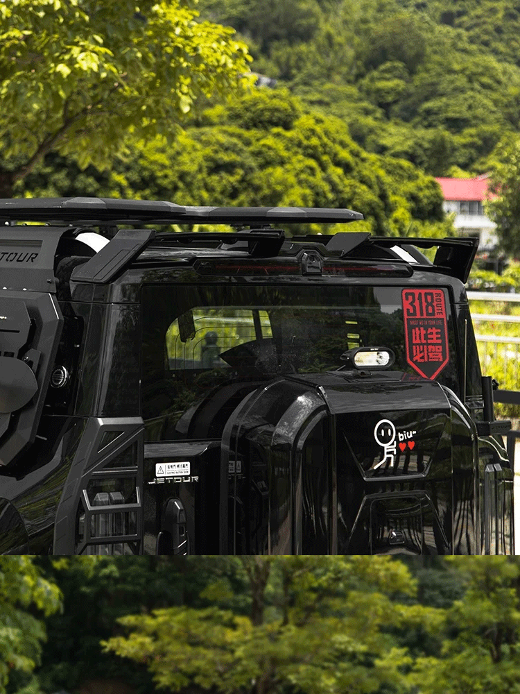 Applicable to Jietu Traveler/Shanhai T2 Tail Special Vehicle Top Wing Modified Fixed Wind Wing Exterior Rear Spoiler Accessories