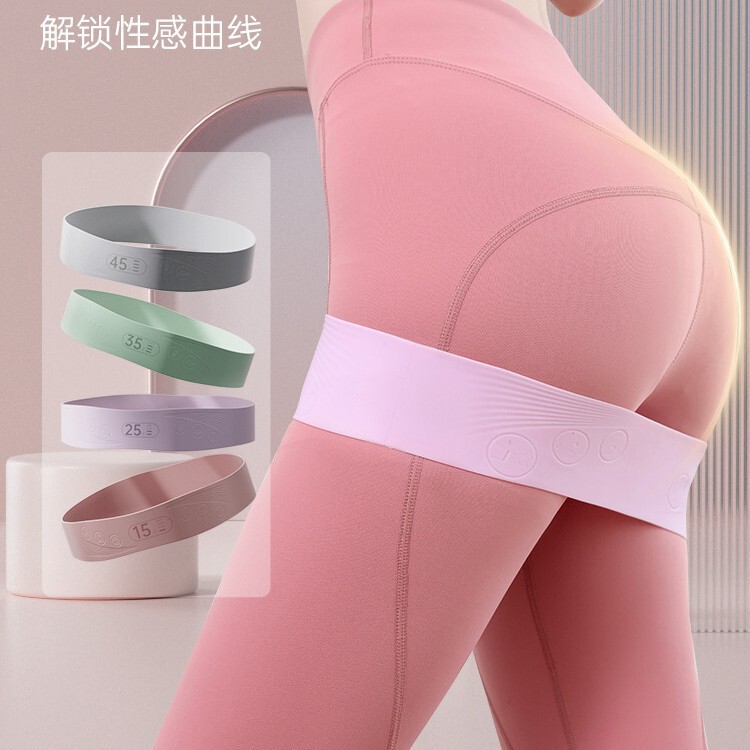 Yoga Hip Circle, Hip Training, Fitness Strength Training, Elastic Band, Silicone Leg Exercise Resistance Band, Stretching Band