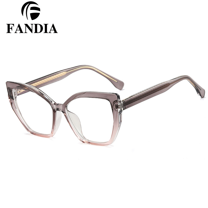 82026 viento transfronterizo tr90 anti-azul luz gafas de primavera pie llano gafas óptico marco CP insertar color gafas marco