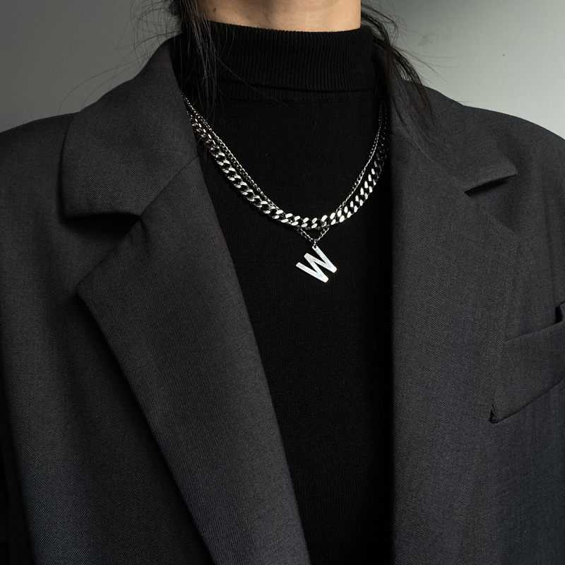 Fashion Heart Shape Titanium Steel Plating Necklace 1 Piece