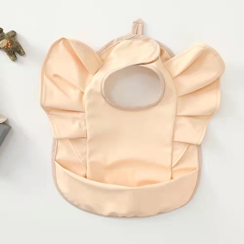 ins Nordic style bib angel wings baby bib baby rice pocket food supplement eating clothes super soft saliva pocket