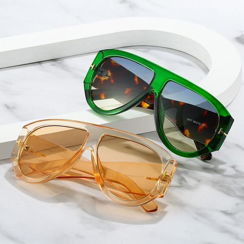 23 new fashion cross-border sunglasses ocean films men and women personalized trendy sunglasses wholesale European and American large frames