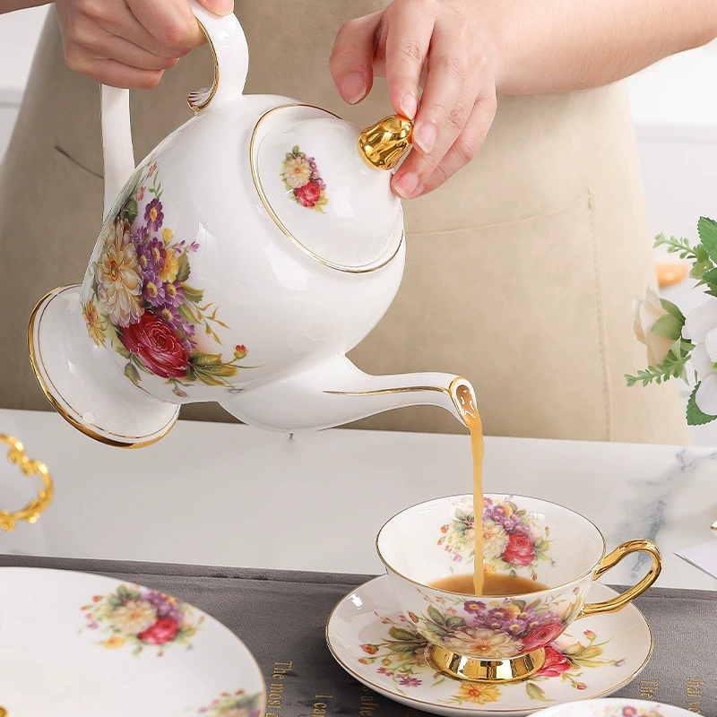 Coffee capacious flavored tea, teapot for home use, set, Chinese style