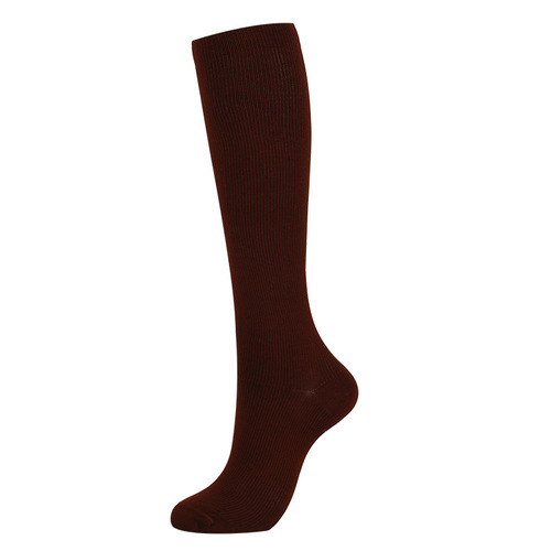 Amazon Sports Cycling Socks Men's and Women's Compression Socks Running Comfortable Colorful Solid Color Compression Socks Factory Direct Sales