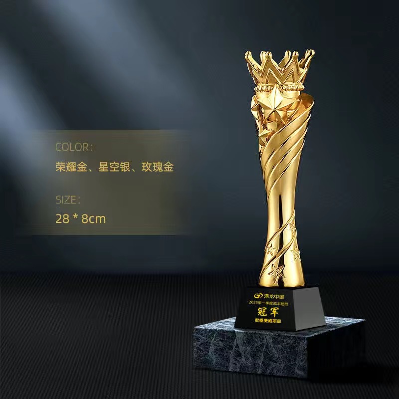 Trofeos de resina personalizables, premios para reuniones anuales, premios de honor para equipos de empleados destacados, medallas personalizadas al por mayor