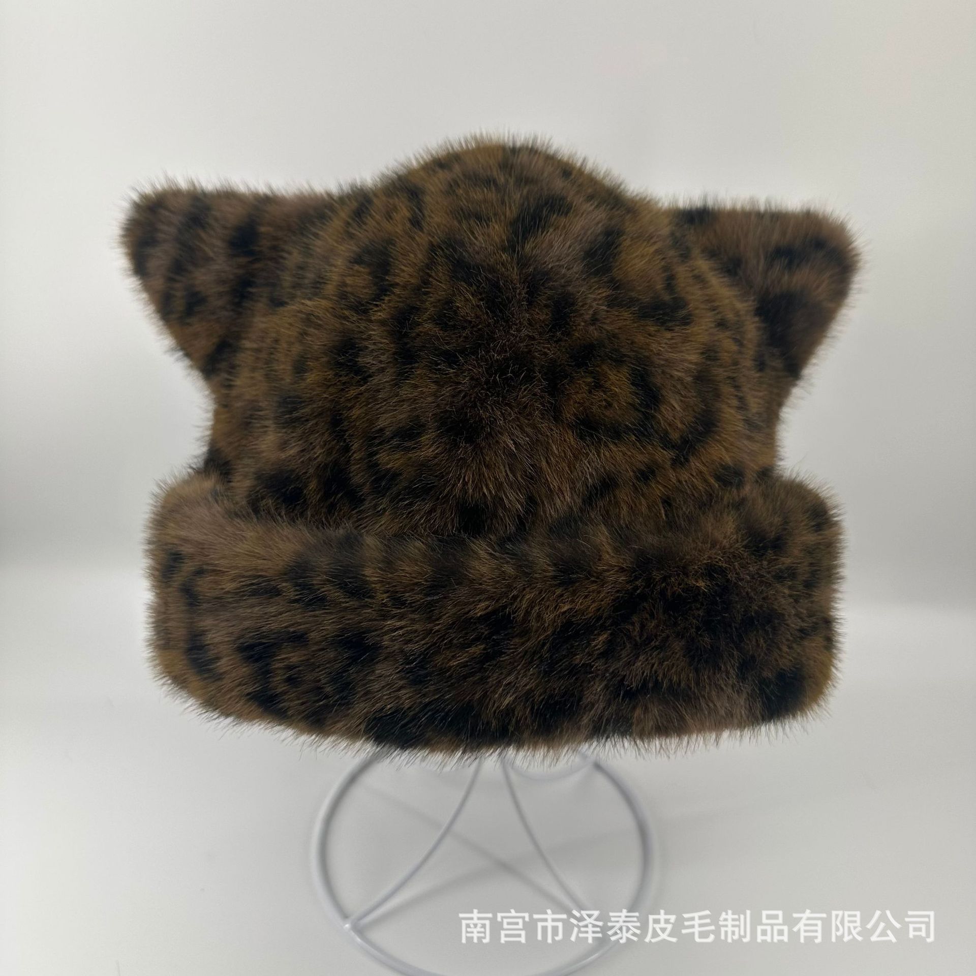 Elf transfronterizo adorable oso gorra de peluche de orejas caliente de invierno para mujeres gorras de protección de orejas de reducción de la edad gorras de capuchón universal