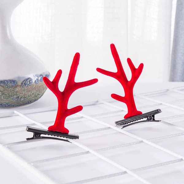 #4 New red antlers pair