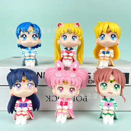 包邮艾莎安娜白雪公主手办灰姑娘美人鱼爱丽丝扭蛋娃娃机摆件批发