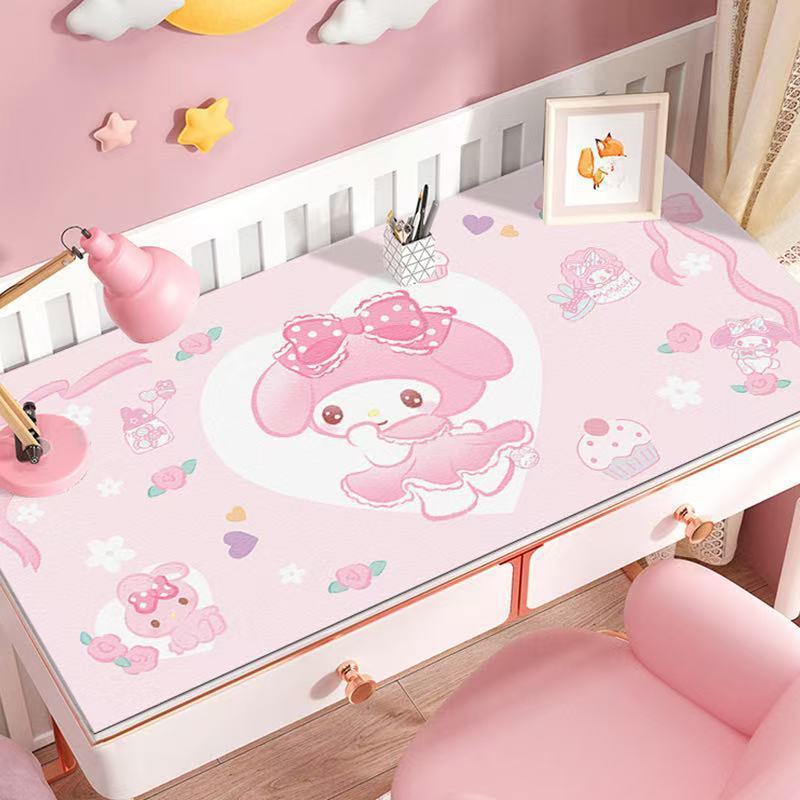 Pink Melody Waterproof and Dustproof Dormitory Cute Soft Girl Waterproof and Oil-Proof Table Mat Drop Shipping