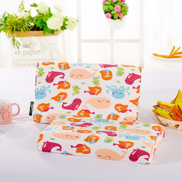 quality children's organic cartoon cotton pillow for students