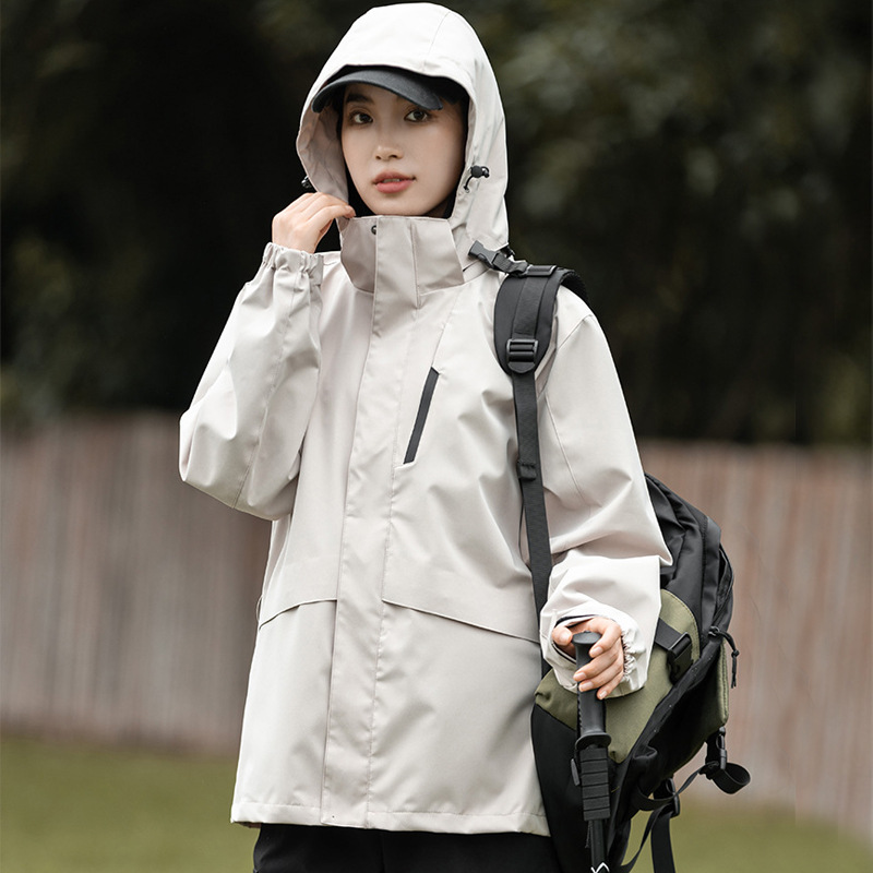 Demi-season waterproof windproof removable travel keep warm jacket…
