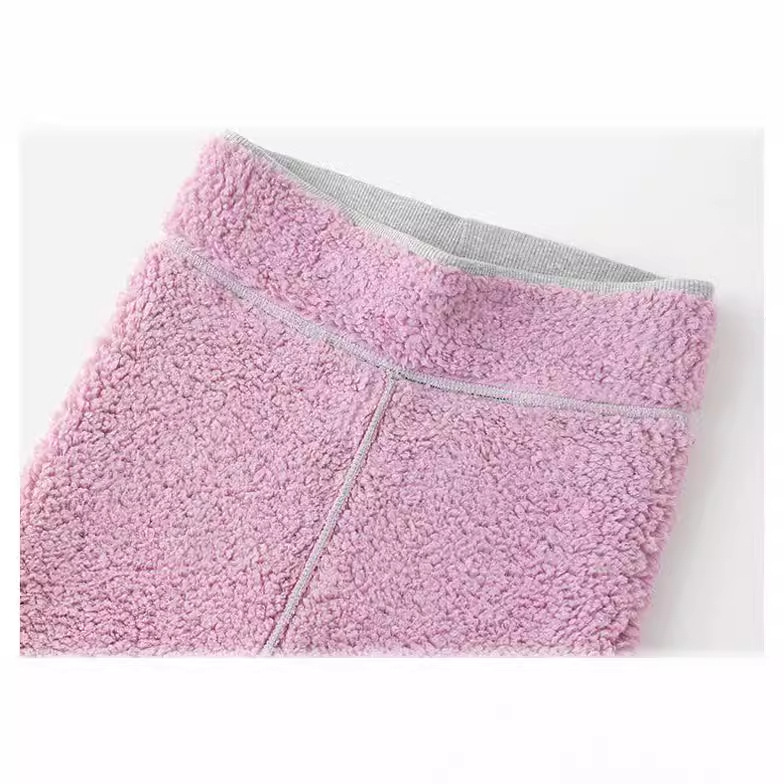 Pantalones de yoga cálidos de otoño e invierno, leggings de algodón acanalado con rayas verticales grises, pantalones de terciopelo nube de cintura alta para mujer, novedad transfronteriza. image 5