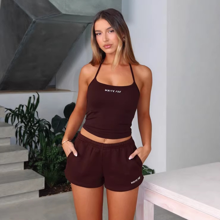 Test Drive Halter Top — Black, Brown, Navy, Light Pink