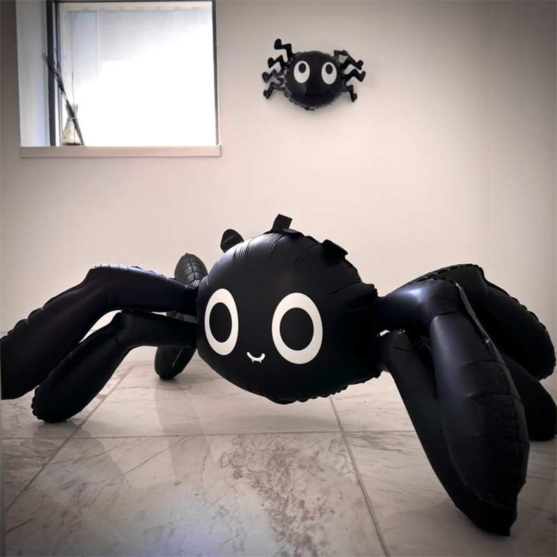 Atmósfera transfronteriza Halloween gigantesco de pie base de globo calabaza esqueleto demonio centro comercial bar café diseño