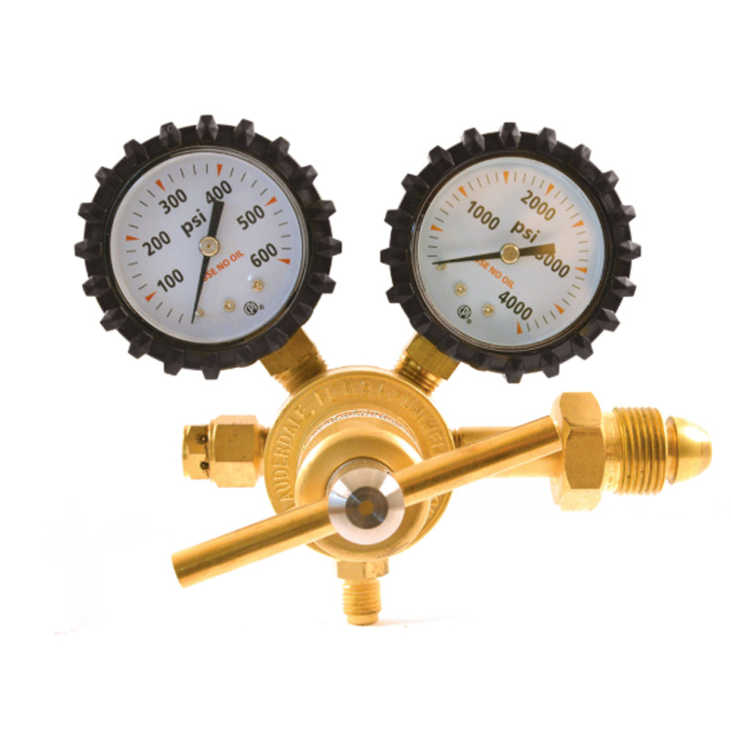 跨境出口全铜外贸高压氮气减压器美式高压氮气减压阀CGA580带皮管