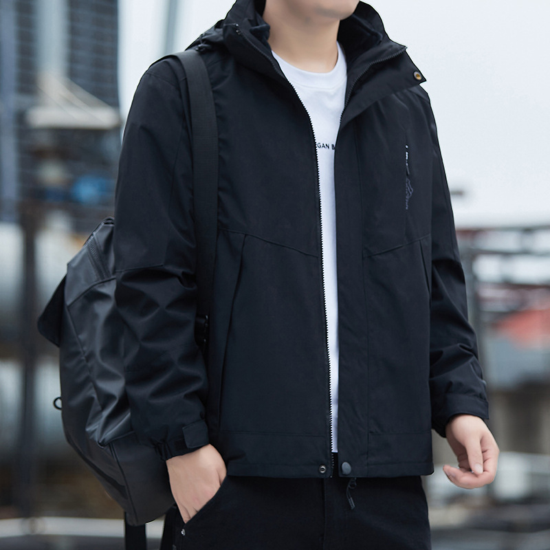 [Cross-Border Export Exclusive Supply of Millions of Ready-Made Jackets] Three-In-One Detachable Fleece-Lined Windproof and Waterproof Jacket for Women and Men
