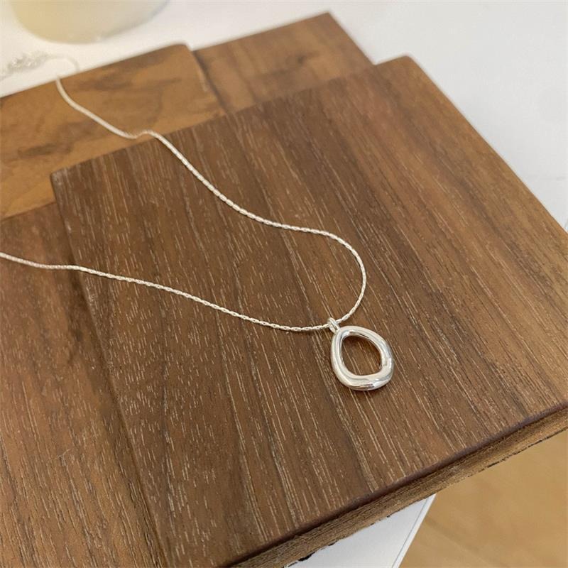 Irregular Circle Necklace Water Drop Clavicle Chain For Women_voghion.com