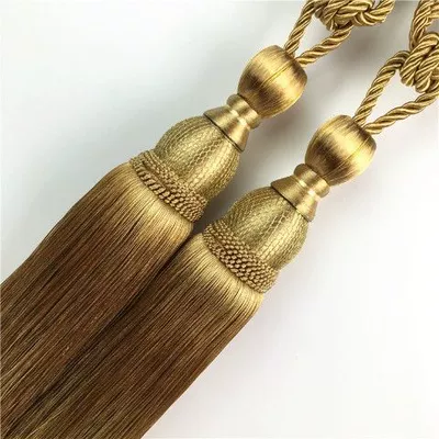 Curtain Tie Buckle Bedroom – Trailer rope/net/strap - bronze-pair-send-small-hook