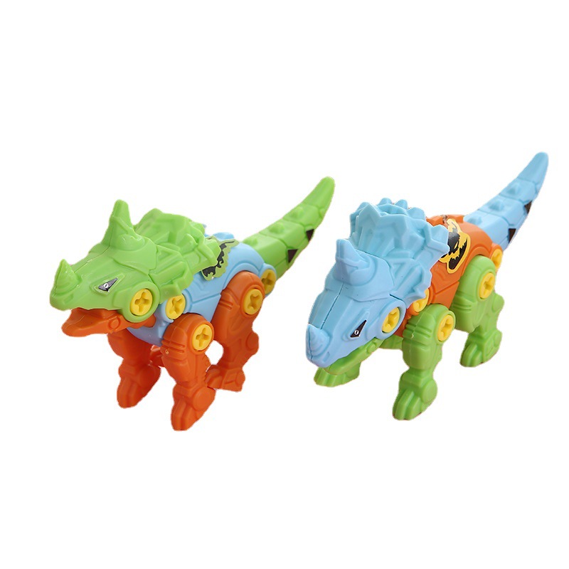 Montado dinosaurio huevo de juguete niños tornillo giro DIY desmontaje combinación deformación Tyrannosaurus educativos y niñas regalo