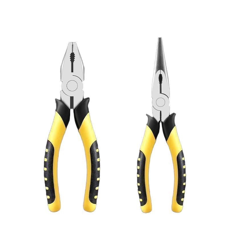 Alicates multifuncionales de alambre de acero doméstico herramienta eléctrica especial de boca inclinada de punta de grado industrial de alicates prácticas