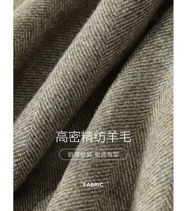 25秋季新款精仿羊毛复古优雅气质收腰高智西装外套 146|undefined