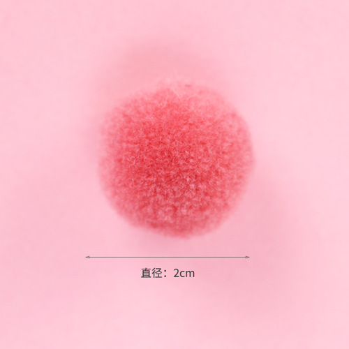 Factory direct sales colorful high-elastic pom poms diy polyester plush pom poms children's toys accessories shoes and hats mixed color pom poms
