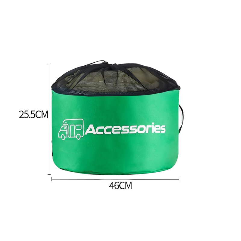Bolsa de almacenamiento de manguera para RV transfronteriza, bolsa de almacenamiento de paquete de tuberías de alcantarillado, bolsa de malla plegable para almacenamiento de cables y alambres